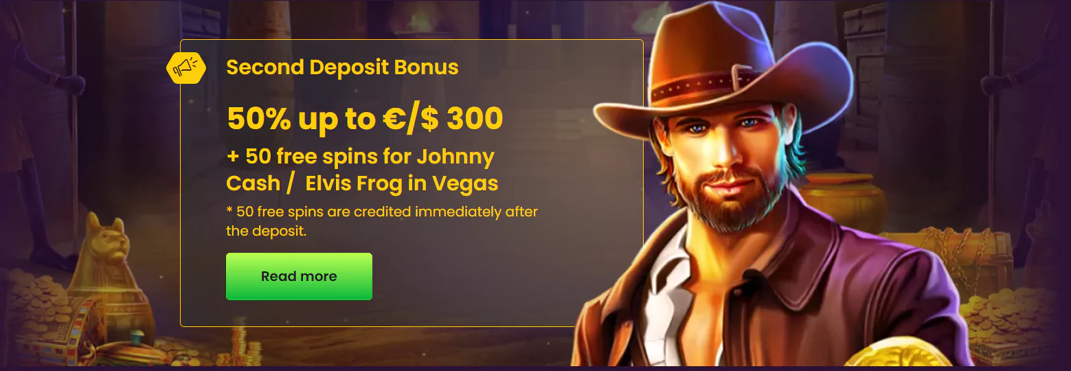 Screenshot of Bonuses in Online Casino with minimum deposit $5
