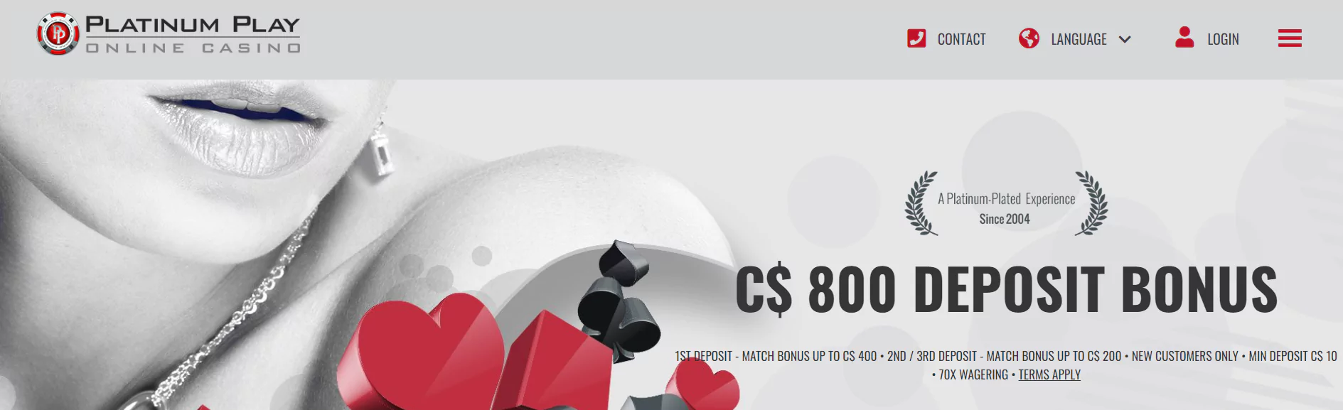 Screenshot of Platinum Play - Online Casino in Canada