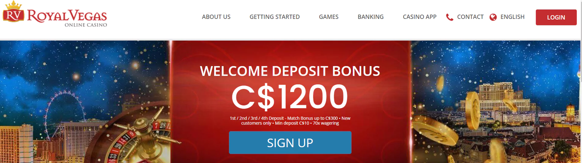 Screenshot of Royal Vegas - Online Casino in Canada