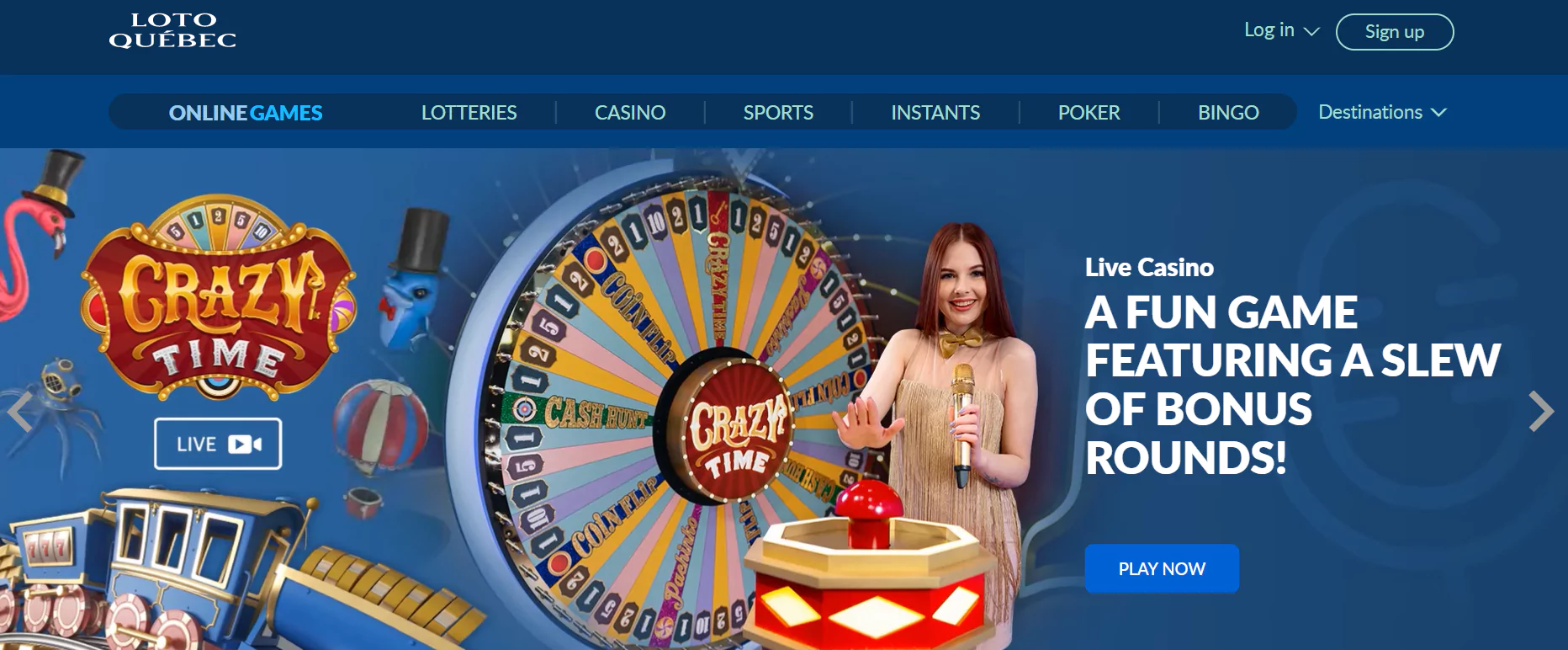 Screenshot of Lotto-Quebec - Online Casino