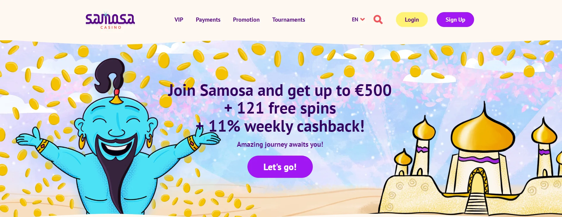Screenshot of Samosa Online Quebec Casino