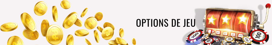 options de jeu de casino