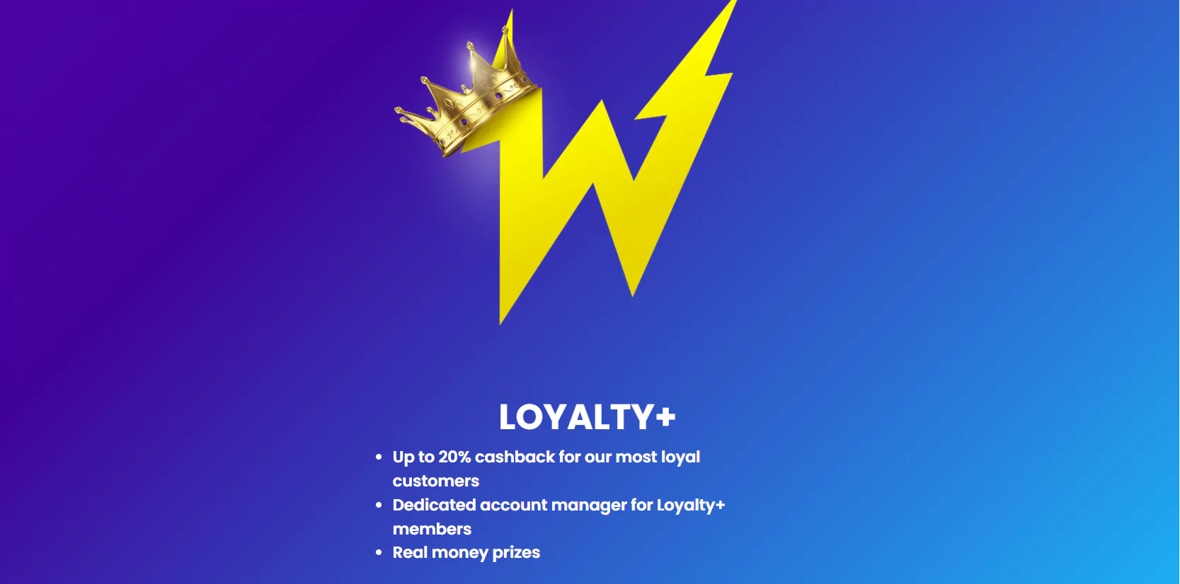 Screenshot of Vip Program at Wildz Casino for Canadaian Players