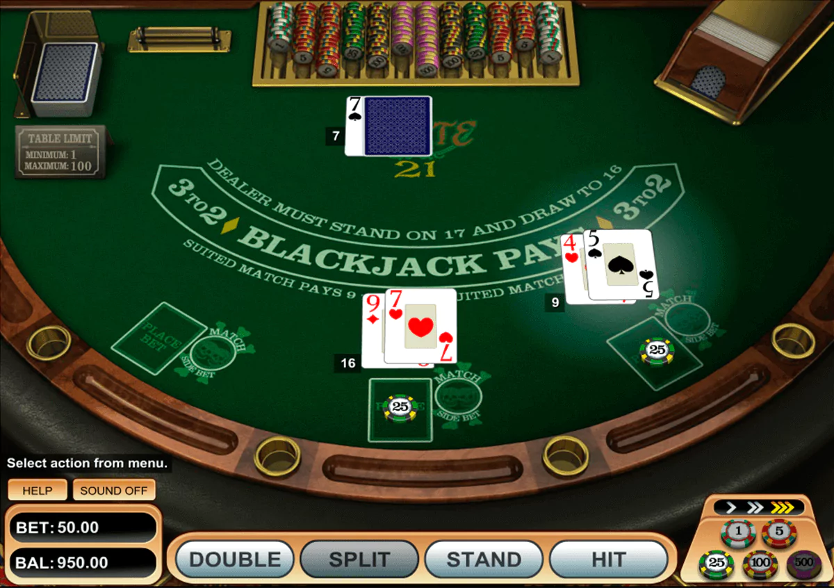 Screenshot of Gameplay Online Blackjack with Live Dealer