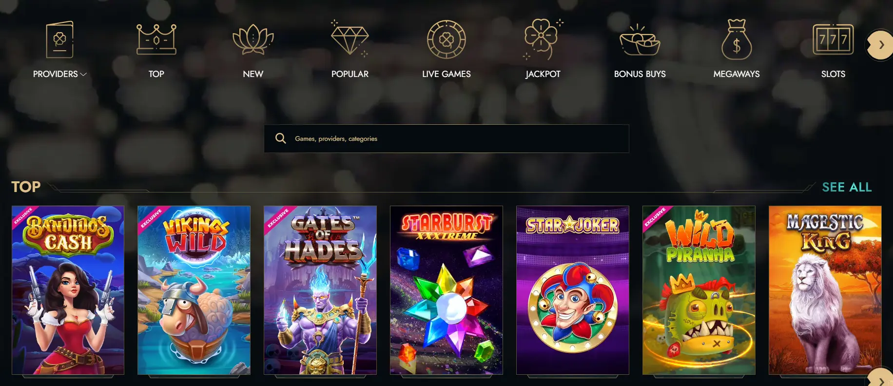 Dolly Casino Games - Screenshot from Official Website