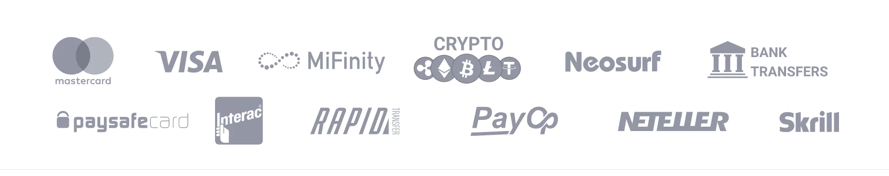 Screenshot of Need For Spin Casino Banking Options