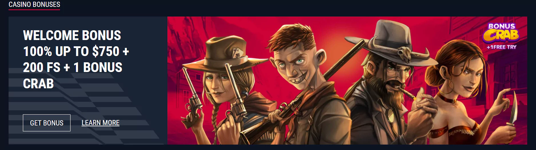 Screenshot of Rabona Online Casino Welcome Bonus from Official Website