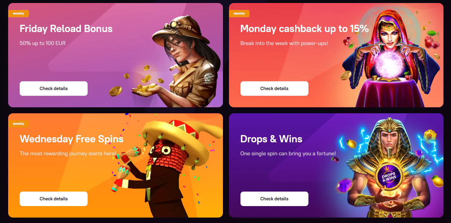 Screenshot of Zoome Casino Promotiom from official website